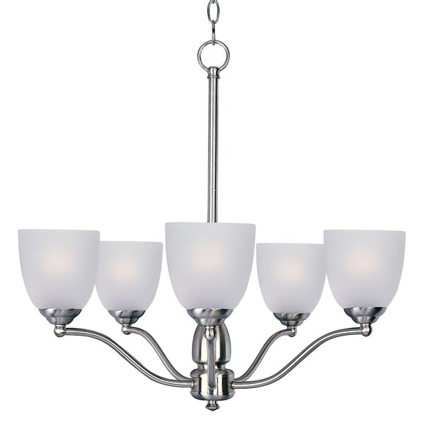 Maxim Stefan 5-Light 25" Wide Satin Nickel Chandelier 10065FTSN - main